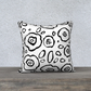 Doodle Floral 18x18 Pillow - Artified Apparel