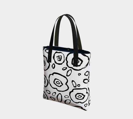 Doodle Floral Tote - Artified Apparel