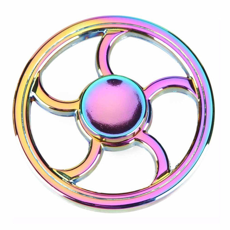Rainbow Colour Aluminum Fidget Spinner